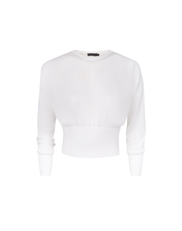 Knit Eliza Blouse - Off White