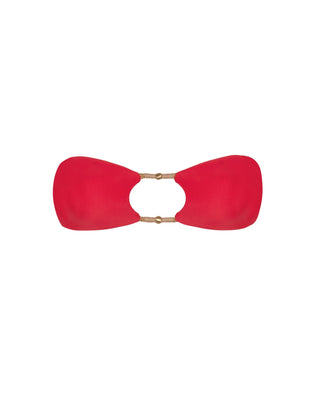 Layla Bandeau Top - Red Poppy