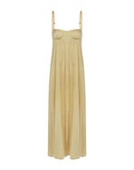 Leona Detail Long Dress - Olivine