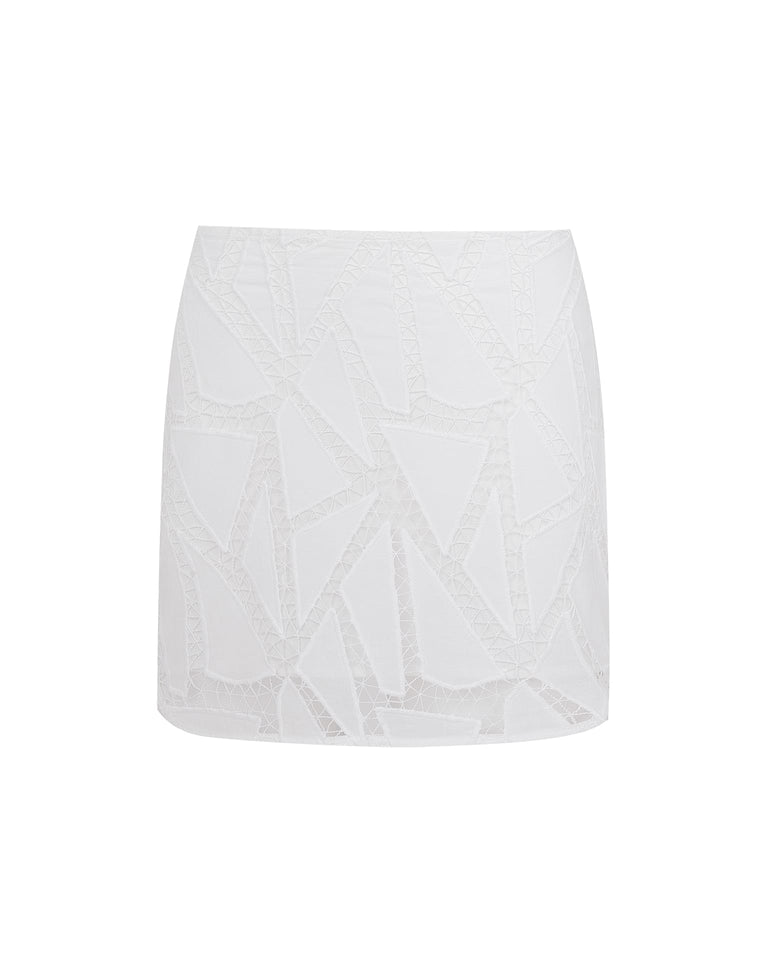 Luna Mini Skirt - Off White Luna Mini Skirt - Off White