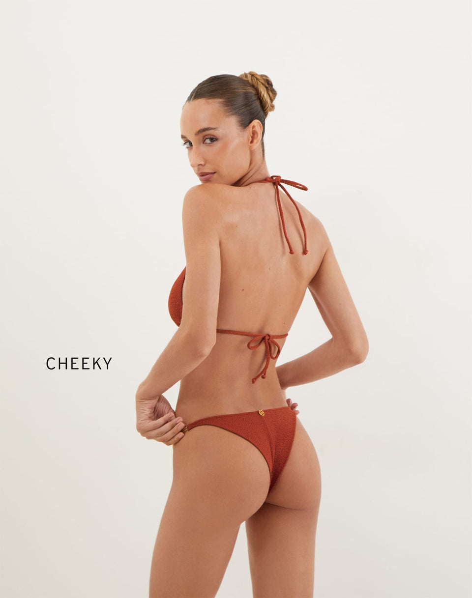 Firenze Mandy Detail Bottom (Final Sale) - Redwood