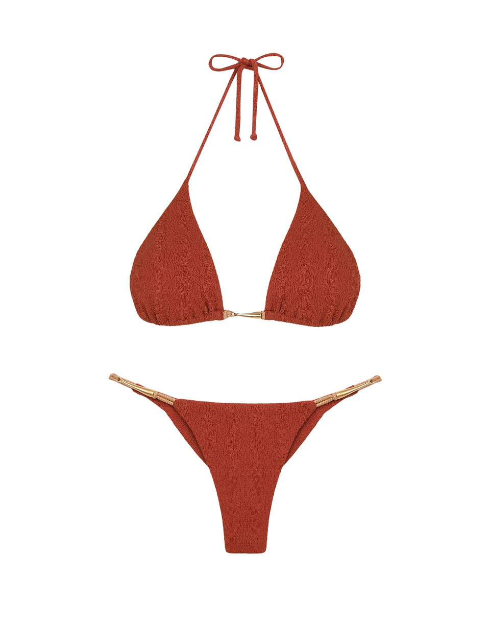 Firenze Mandy Detail Bottom (Final Sale) - Redwood