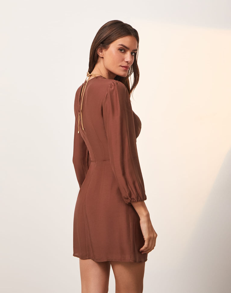 Mel Detail Short Dress (Exchange Only) - Nutshell