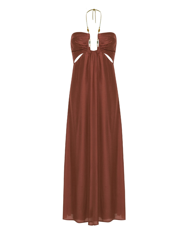 Melina Detail Midi Dress - Nutshell