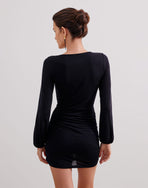 Mikka Short Dress - Black