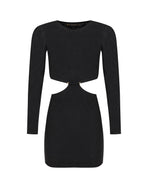 Naya Detail Short Dress - Black