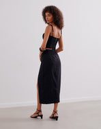 Niara Long Skirt - Black