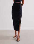 Niara Long Skirt - Black