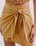 Rai Mini Skirt - Walnut