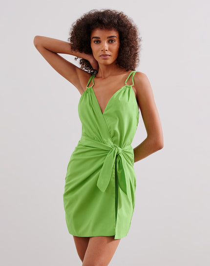 Shiso Short Dress - Acid Green