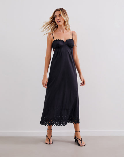 Tess Long Dress - Black