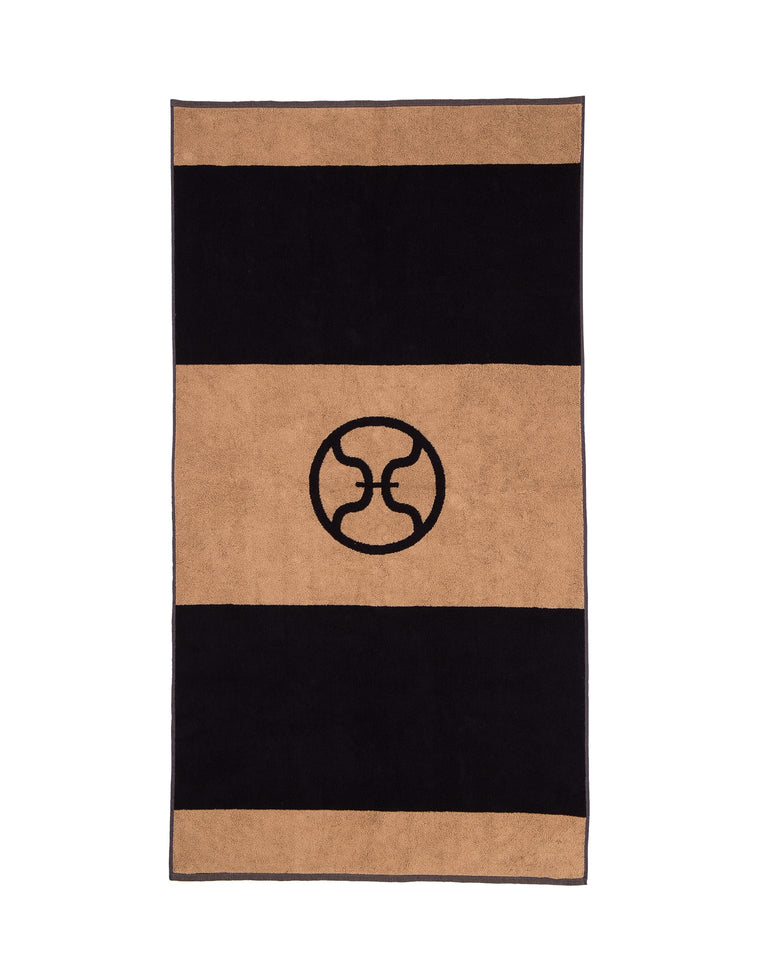 Stripe Towel - Black