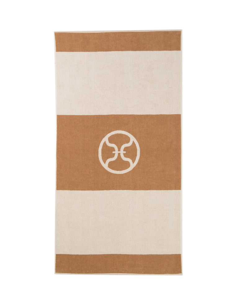 Stripe Towel Off White