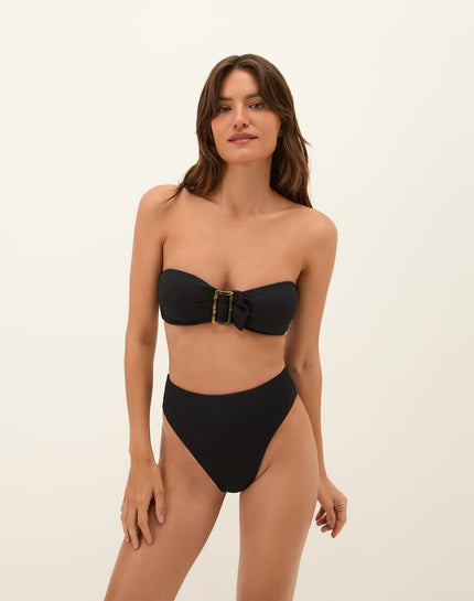 Firenze Gigi Hot Pant Bottom - Black - Firenze Gigi Hot Pant Bottom - Black Brazilian / XS