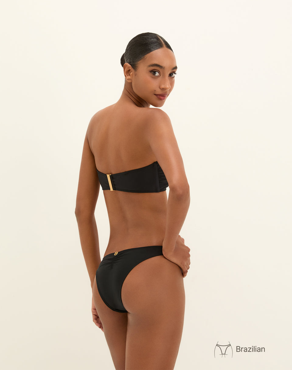 Matte Bessie Bandeau - Black