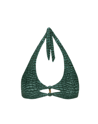 Megan Alanna Top - Serpent Skin Acqua S