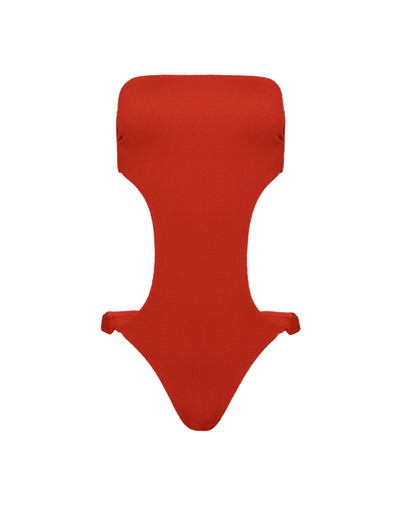 Firenze Alix Bandeau One Piece - Spicy Red Brazilian / XS