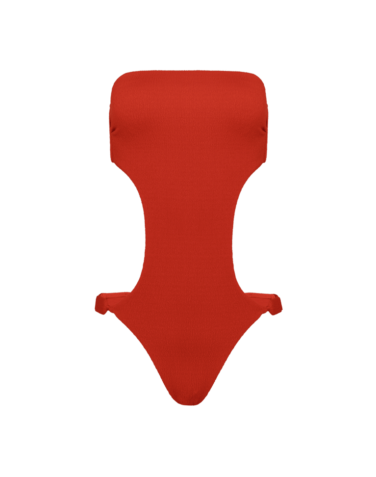 Firenze Alix Bandeau One Piece - Spicy Red Brazilian / XS
