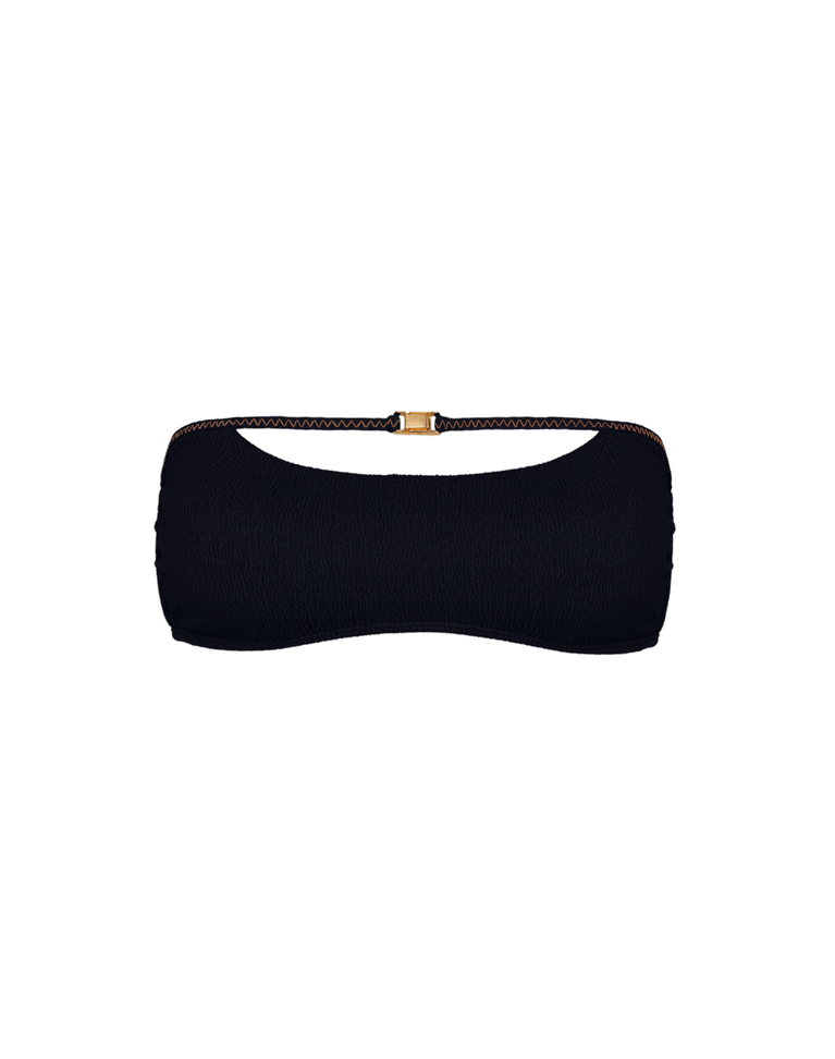 Firenze Mia Bandeau Top - Black XS
