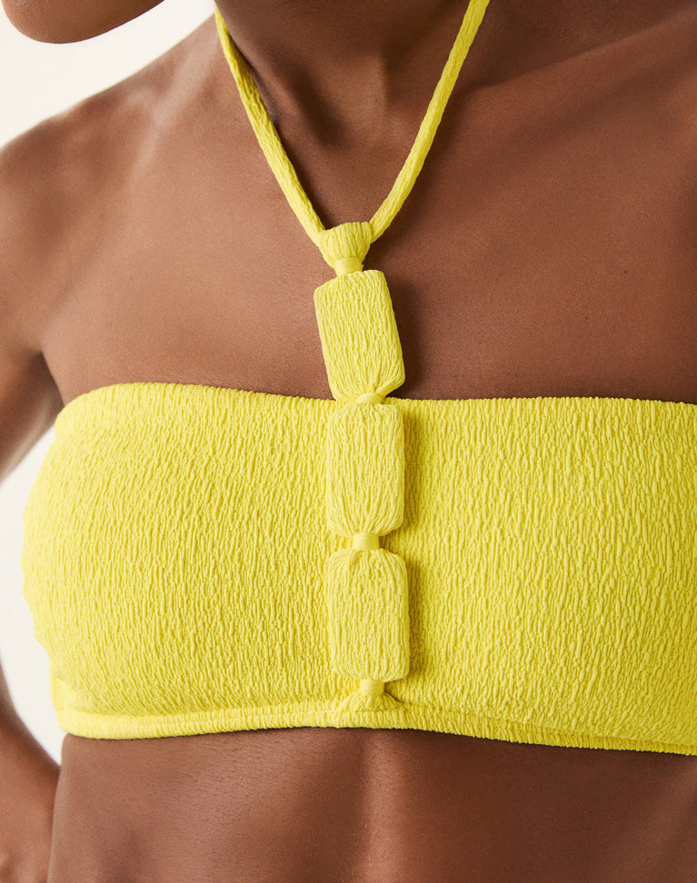 Firenze Alix Bandeau Top - Butter Cup XS