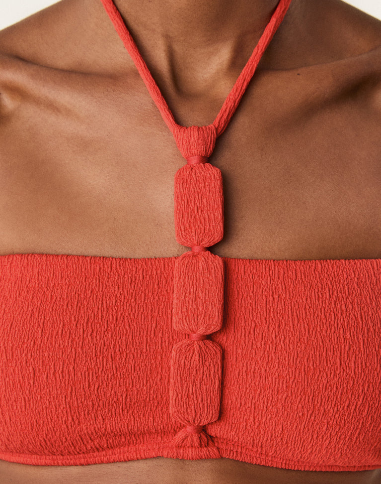 Firenze Alix Bandeau Top - Spicy Red XS