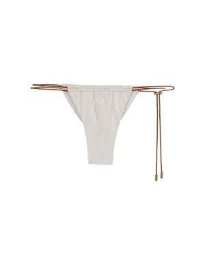 Firenze Pixie Tanga - White Cheeky / XS