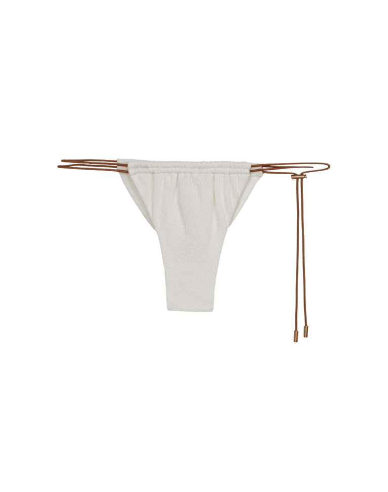 Firenze Pixie Tanga - White Cheeky / XS