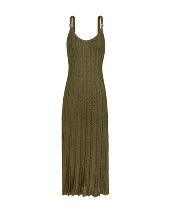 Knit Sarah Long Dress - Fen