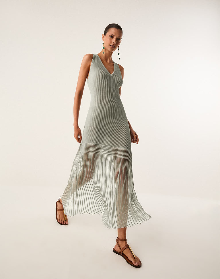 Knit Kenia Long Dress - Nightfall XS