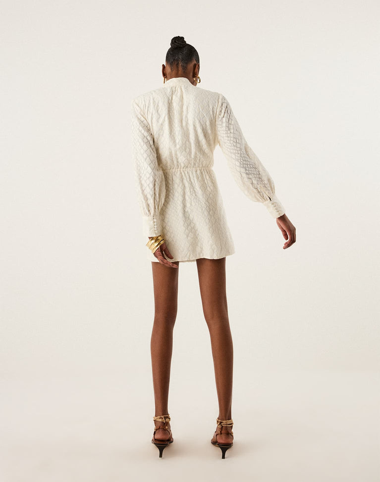 Naya Short Dress - Off White XS