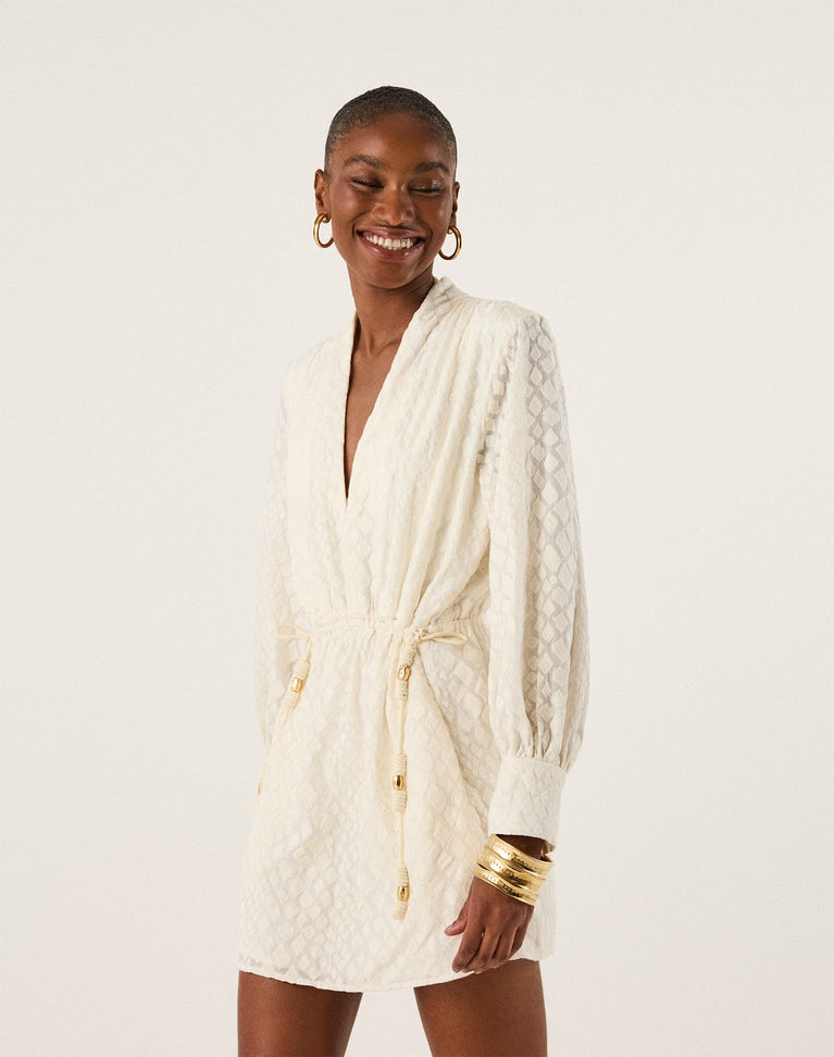 Naya Short Dress - Off White XS