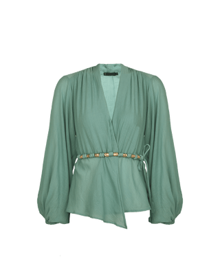 Giana Long Sleeve Blouse - Harvest XS
