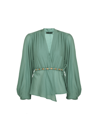 Giana Long Sleeve Blouse - Harvest