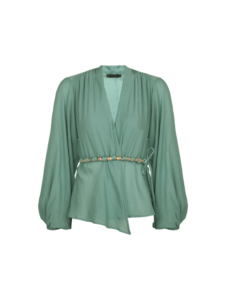 Giana Long Sleeve Blouse - Harvest XS