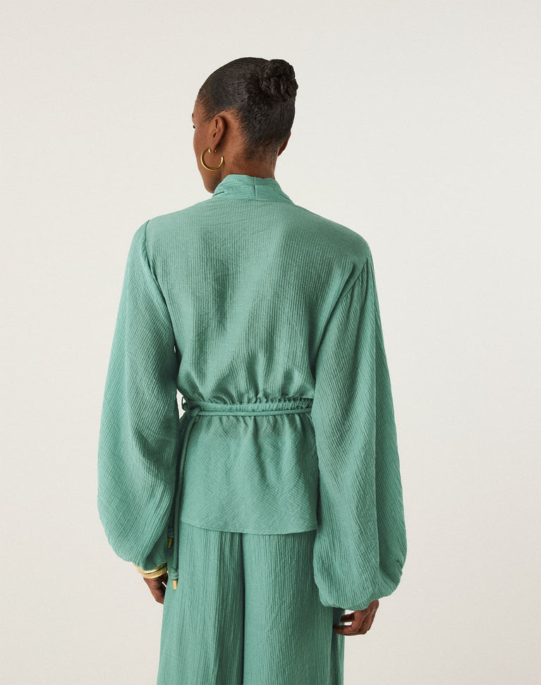 Giana Long Sleeve Blouse - Harvest XS