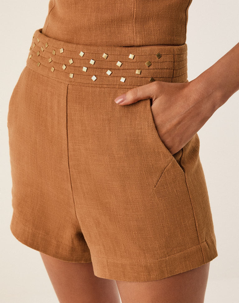 Cleo Shorts - Clay XS