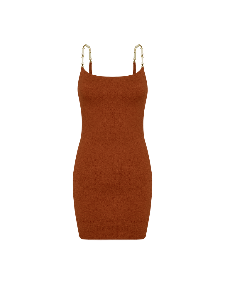 Firenze Janet Short Dress - Camel XS