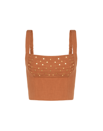 Cleo Top - Clay