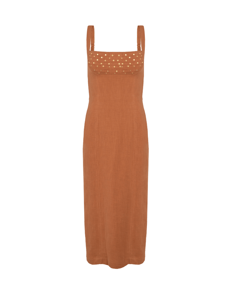 Cleo Midi Dress - Clay XS