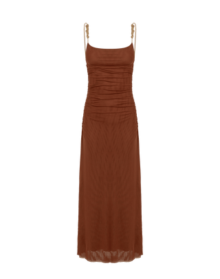 Rumi Long Dress - Camel XS