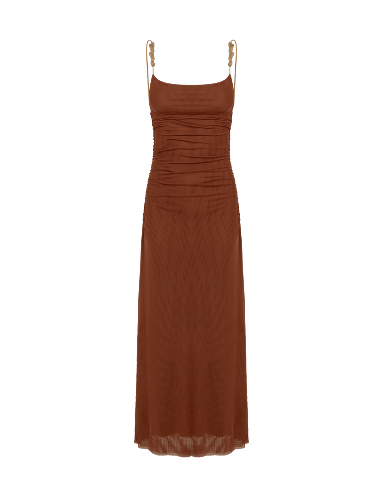 Rumi Long Dress - Camel XS