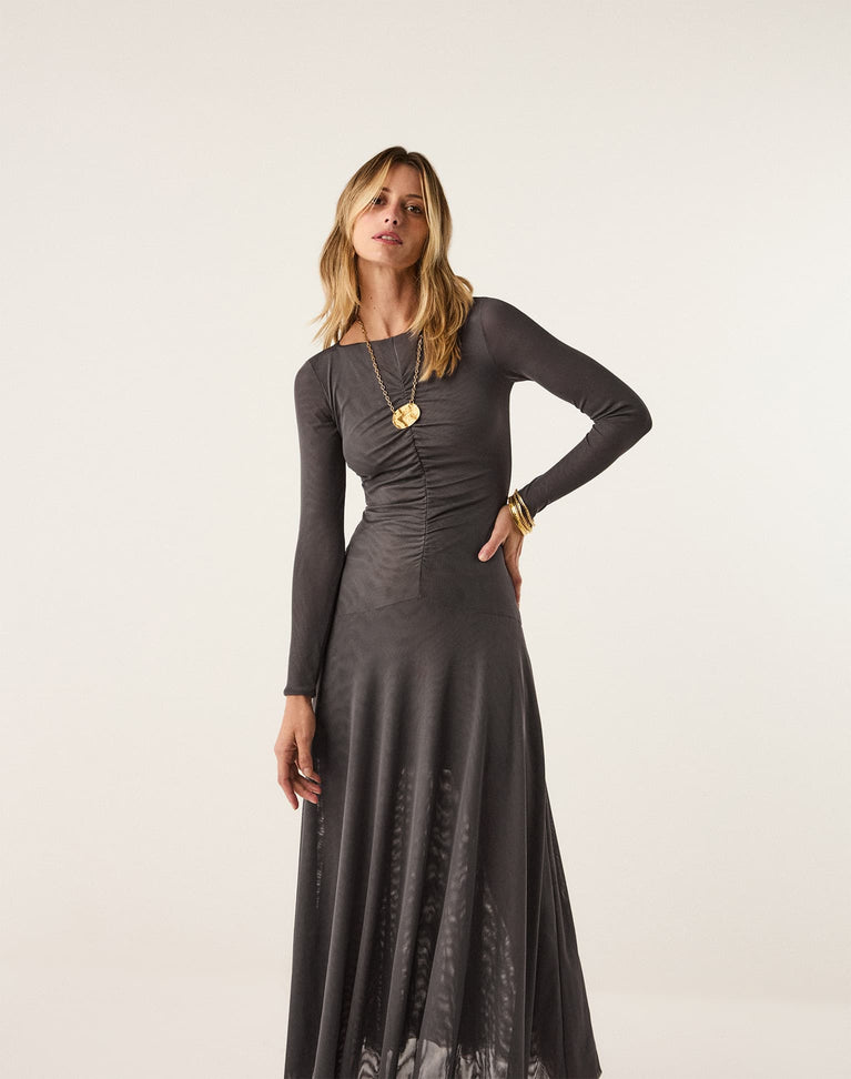 Susana Midi Dress - Earthline XS