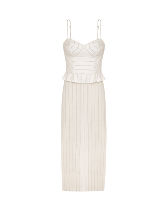 Hazel Midi Dress - Off White