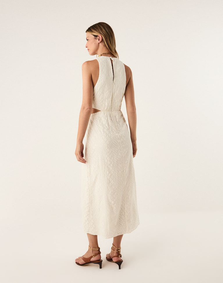 Nayana Long Dress - Off White XS