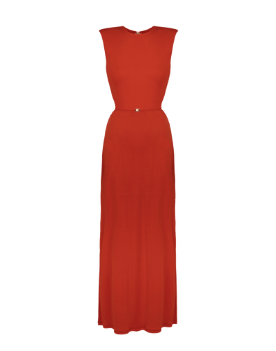 Carrie Long Dress - Spicy Red XS