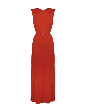Carrie Long Dress - Spicy Red