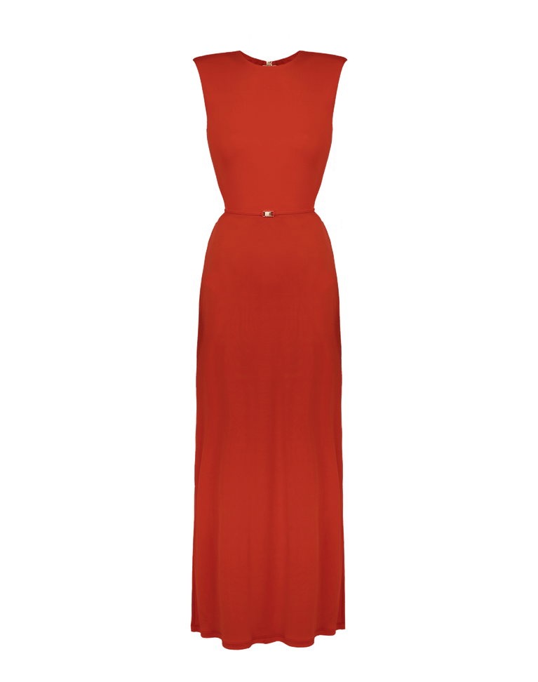 Carrie Long Dress - Spicy Red XS