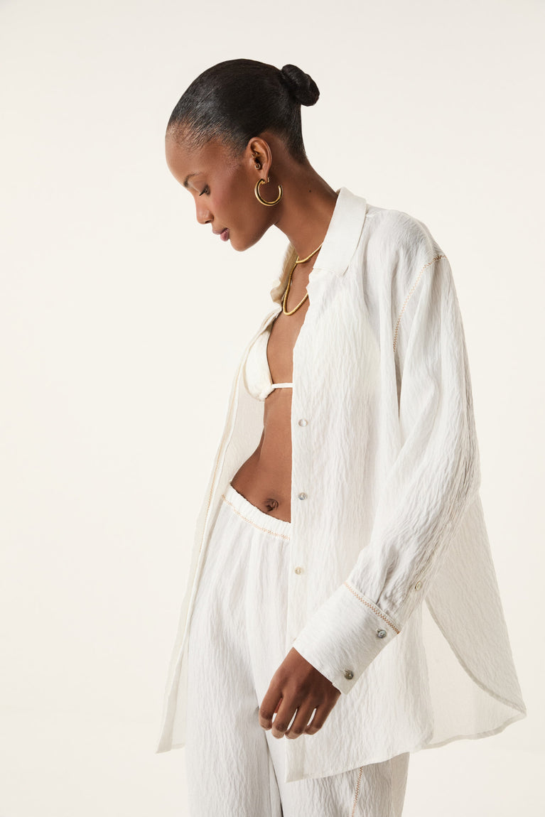 Bailey Wide Leg Pants - Off White XS