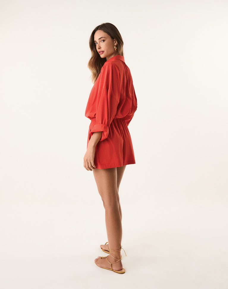 Jamie Dress - Spicy Red XS