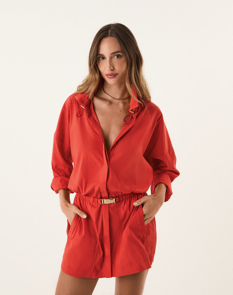 Women's ViX Paula Hermanny Jamie Short Dress - Spicy Red
